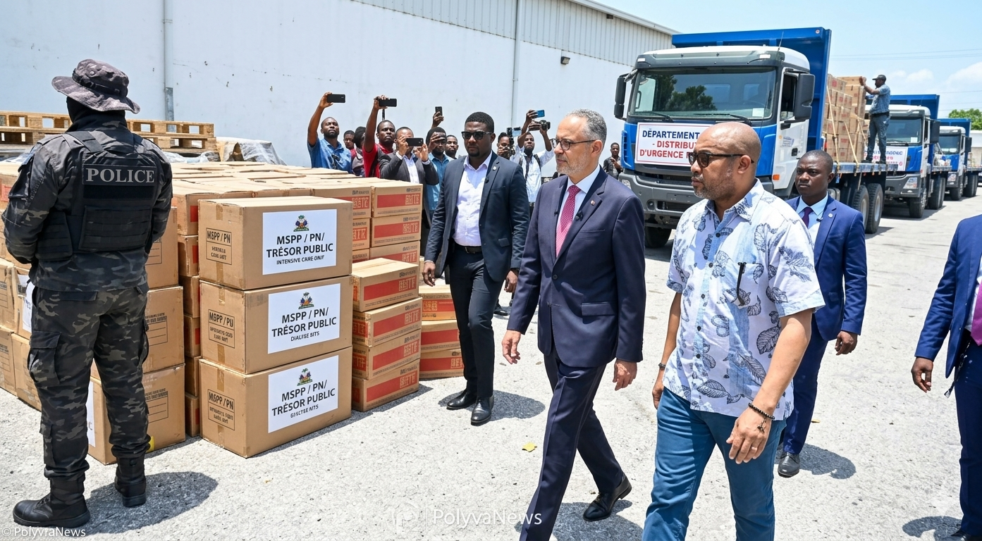 Sante publique Haiti camion Mais-Gate Alix Didier Fils-Aimé